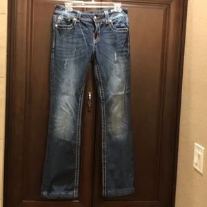 Miss Me distressed jeans 29 mid rise bootcut